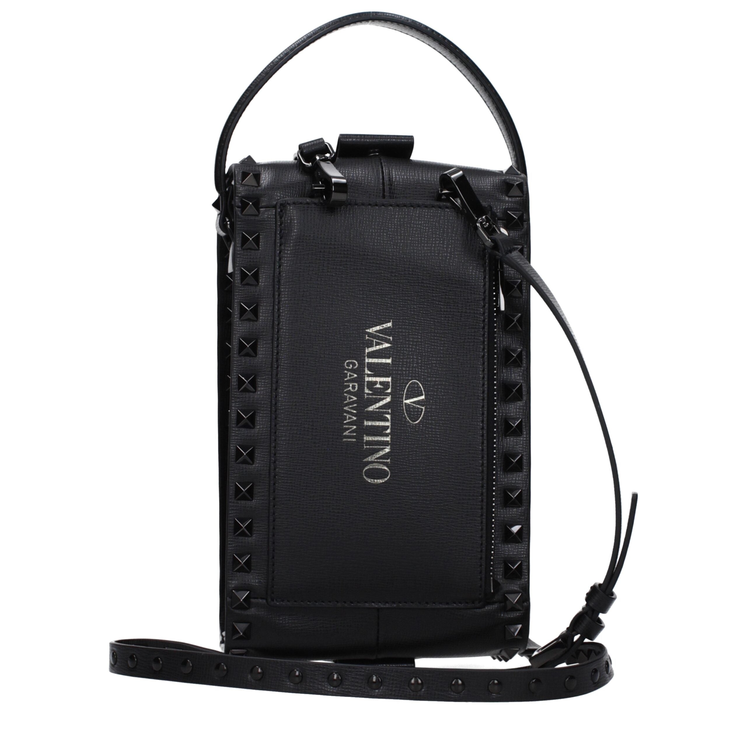 Valentino Garavani Zwart Leren Clutch Tas