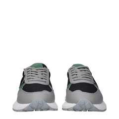 Philippe Model Black Fabric Athletic Sneakers