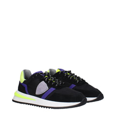 Philippe Model Black Fabric Athletic Sneakers
