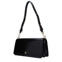 Tory Burch Schwarze Leder-Umhängetasche