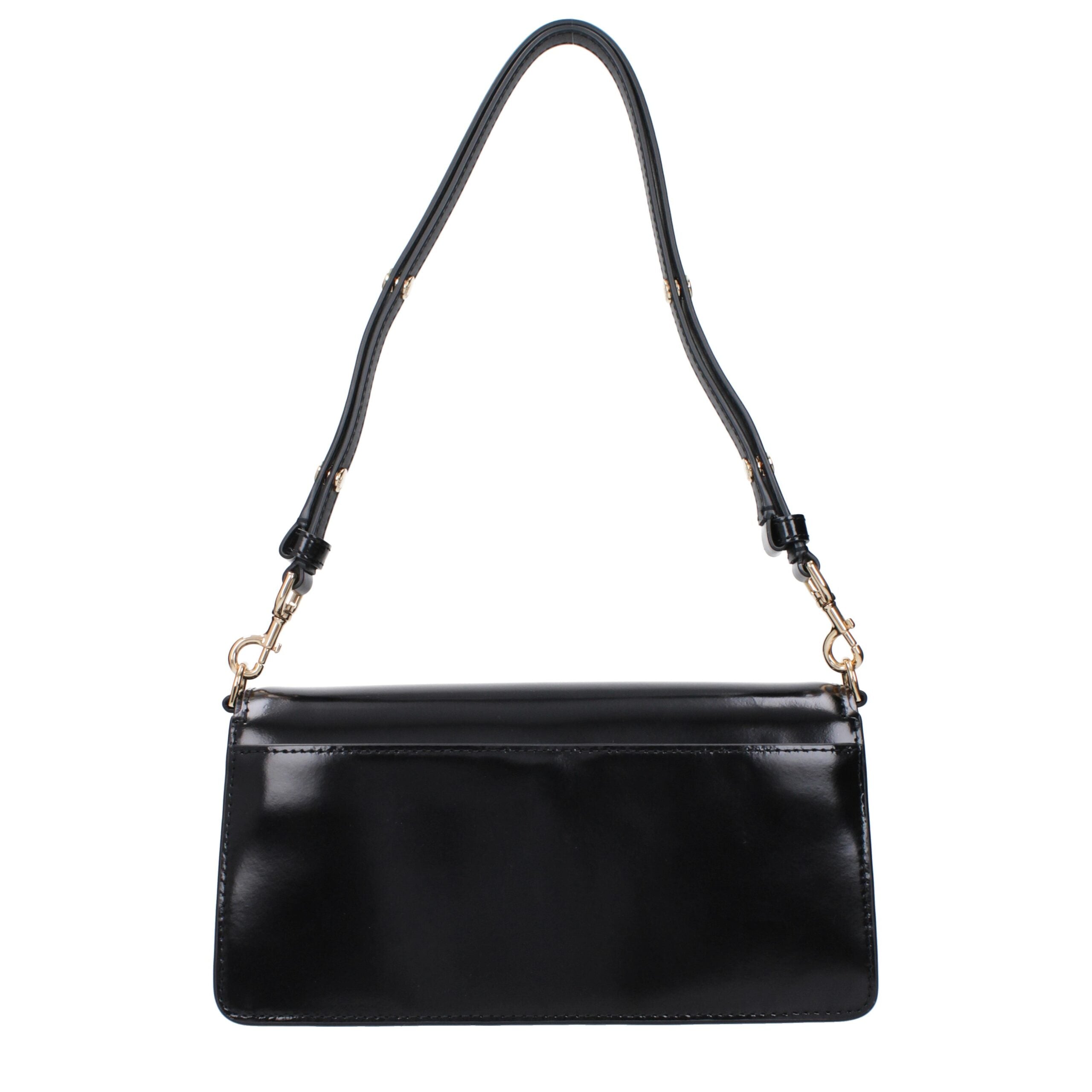 Tory Burch Schwarze Leder-Umhängetasche