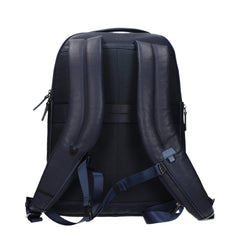 Piquadro Blue Leather Backpack