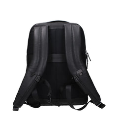 Piquadro Black Leather Backpack