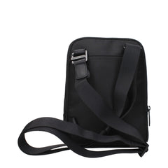 Piquadro Zwarte Stoffen Crossbodytas