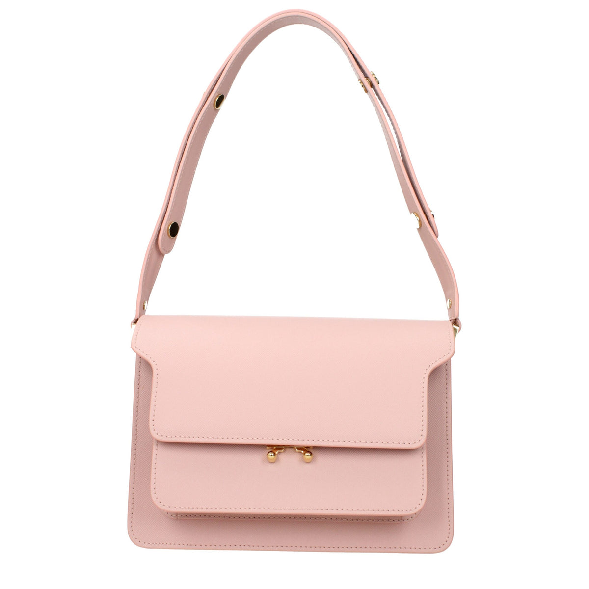 Marni Pink Leather Shoulder Bag