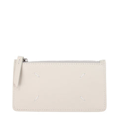 Maison Margiela Beige Leren Portemonnee