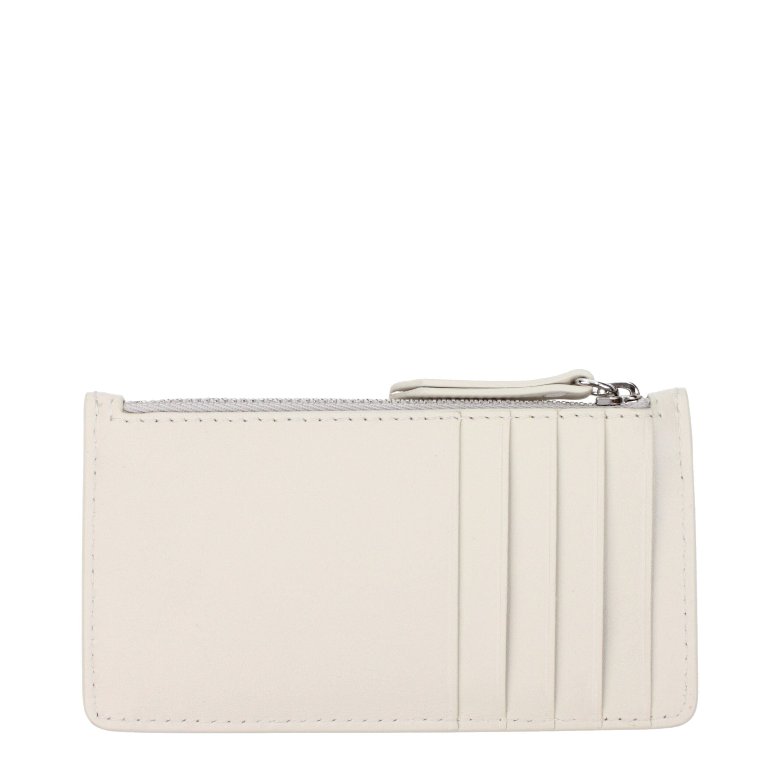 Maison Margiela Beige Leren Portemonnee