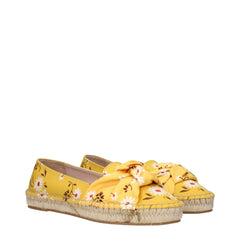 Miu Miu Gele Espadrilles van stof