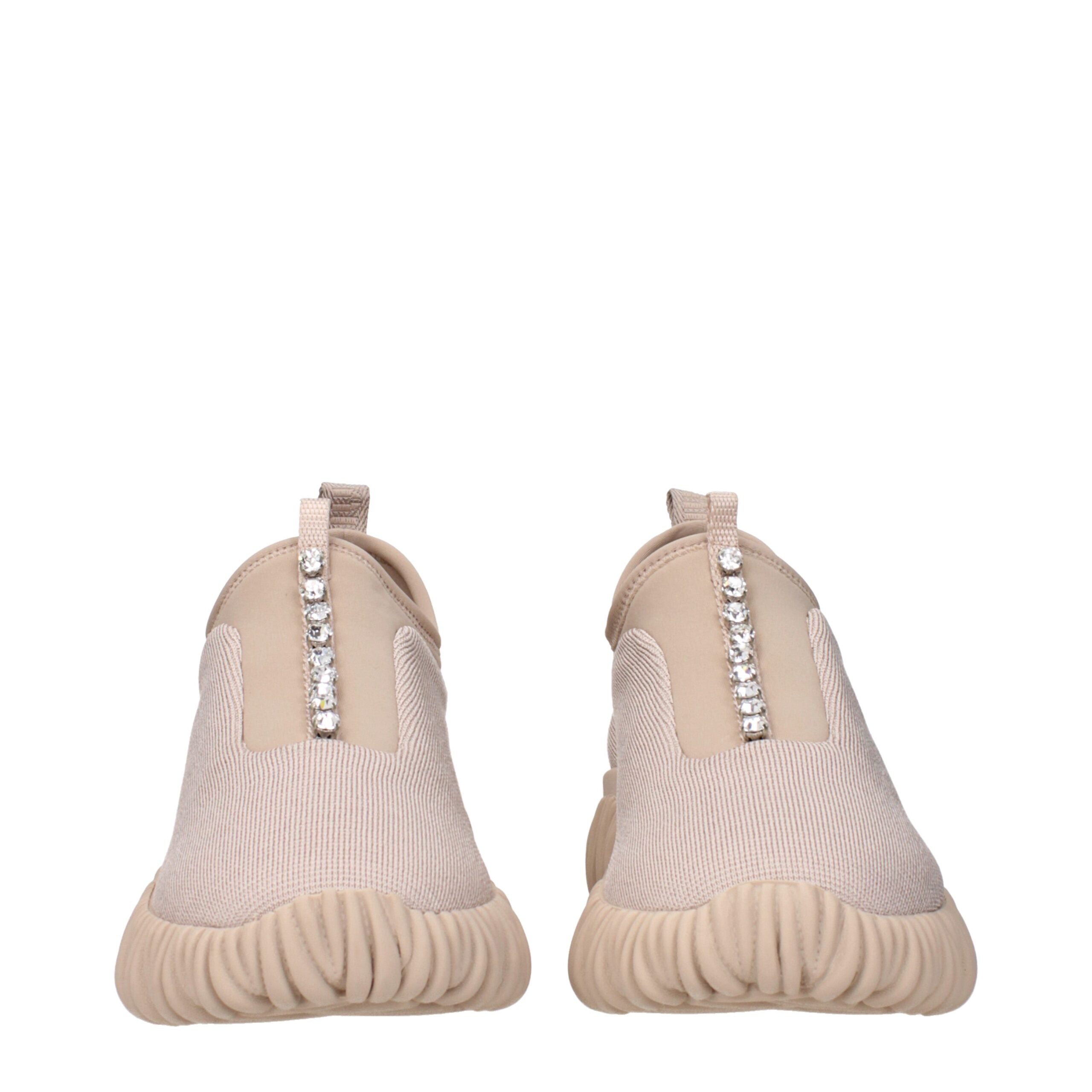 Miu Miu Beige stoffen sneakers