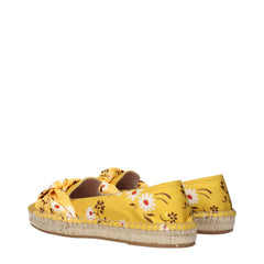 Miu Miu Gele Espadrilles van stof