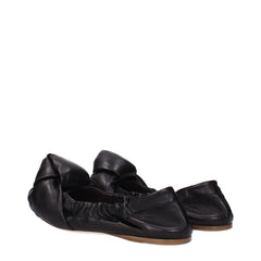 Miu Miu Zwarte Leren Ballerina's