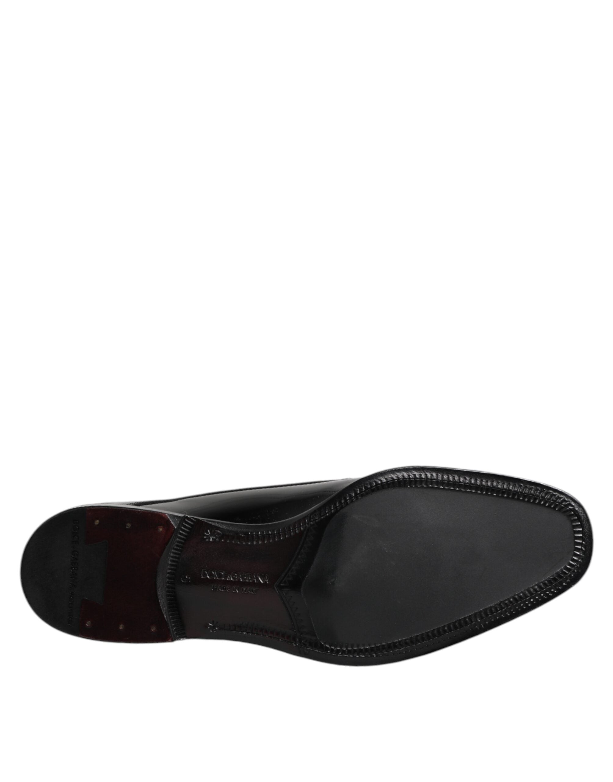 Dolce &amp; Gabbana – Derby-Schuhe aus schwarzem Leder für Herren