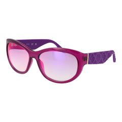 Guess paarse plastic zonnebril