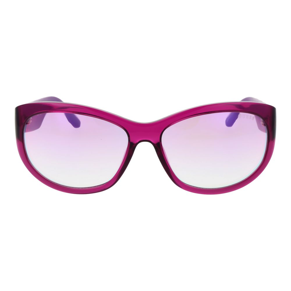 Guess paarse plastic zonnebril