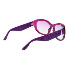 Guess paarse plastic zonnebril