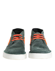 Dolce & Gabbana Grüne Derby Logo Freizeit-Herren-Sneaker Schuhe