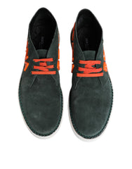Dolce & Gabbana Grüne Derby Logo Freizeit-Herren-Sneaker Schuhe