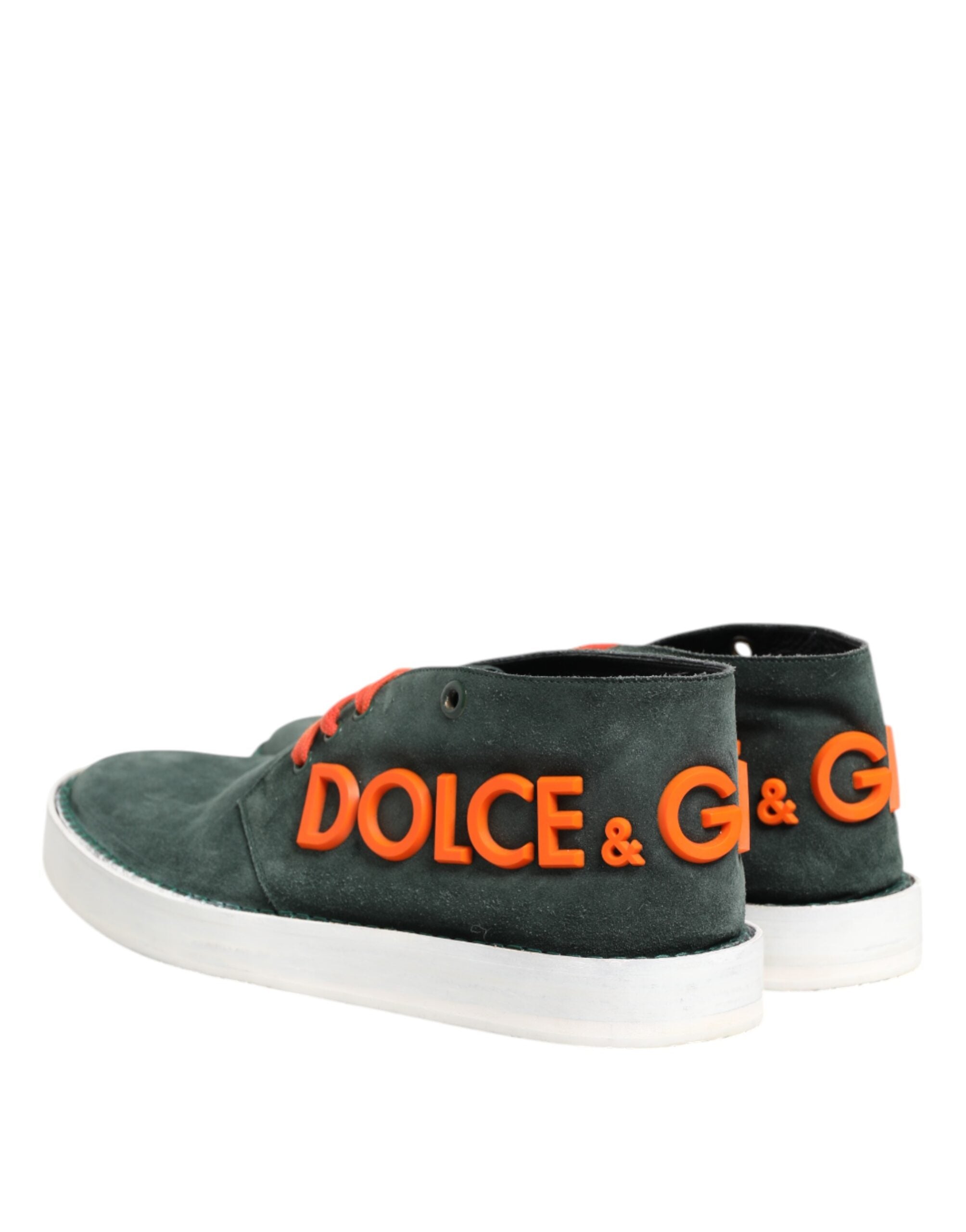 Dolce & Gabbana Grüne Derby Logo Freizeit-Herren-Sneaker Schuhe