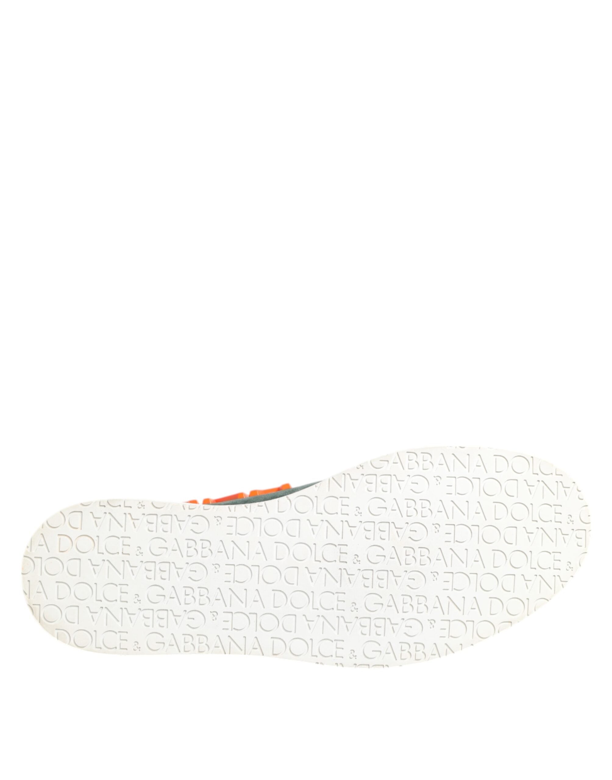 Dolce & Gabbana Grüne Derby Logo Freizeit-Herren-Sneaker Schuhe