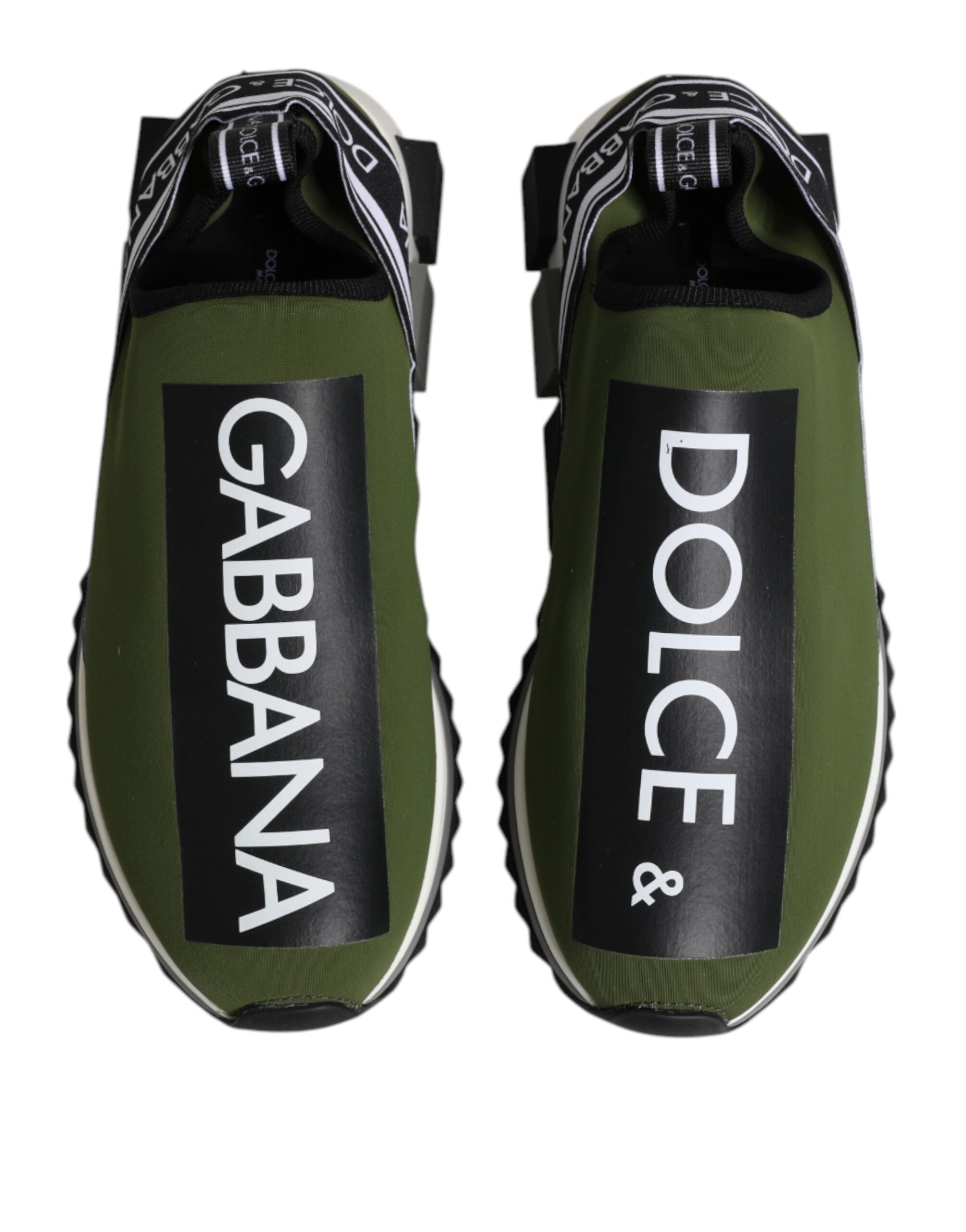 Dolce & Gabbana Grüne Logo Low Top Sorrento Herren Sneaker Schuhe