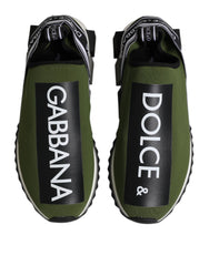 Dolce & Gabbana Grüne Logo Low Top Sorrento Herren Sneaker Schuhe