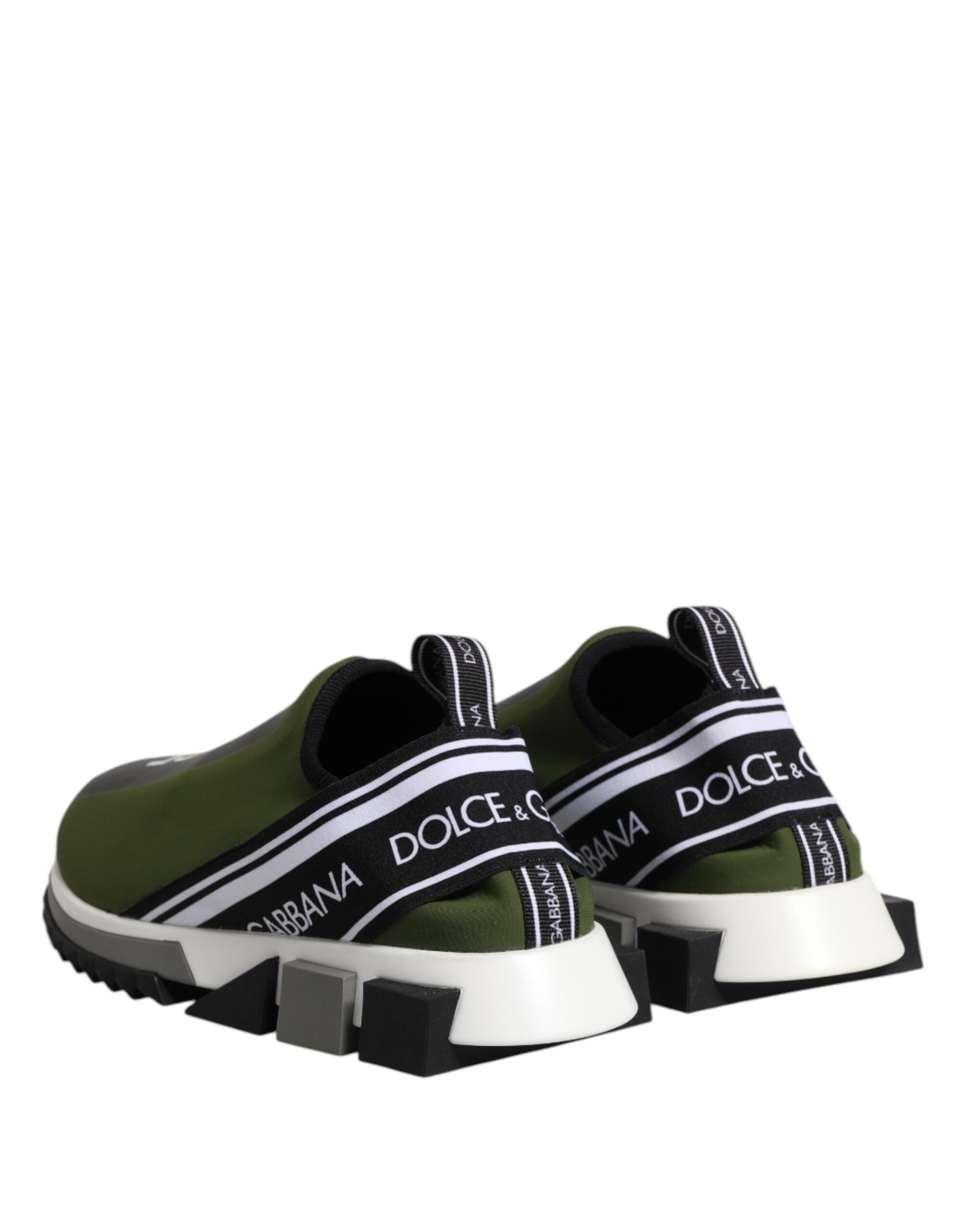 Dolce & Gabbana Grüne Logo Low Top Sorrento Herren Sneaker Schuhe