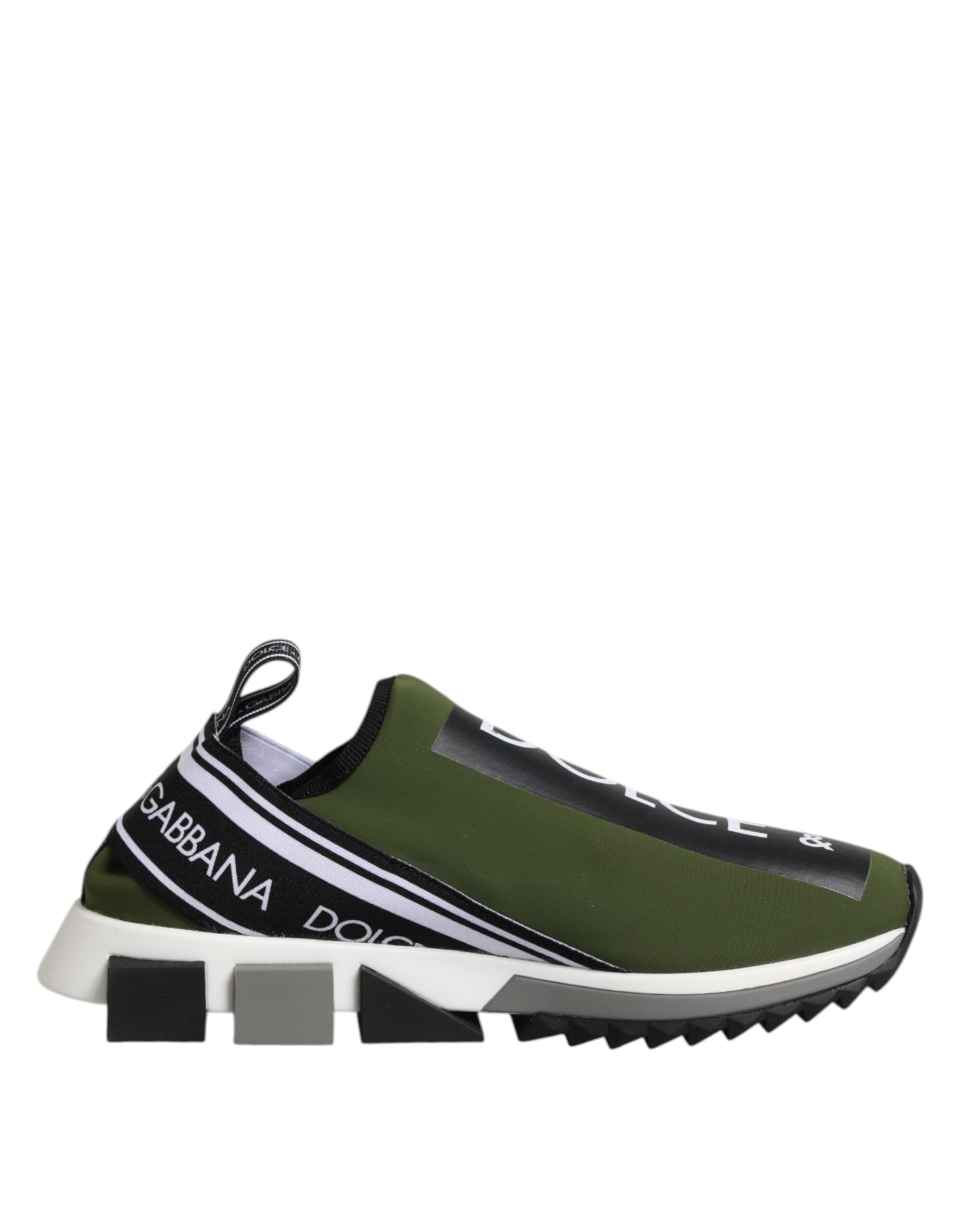 Dolce & Gabbana Grüne Logo Low Top Sorrento Herren Sneaker Schuhe