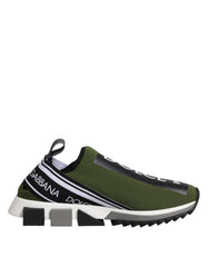 Dolce & Gabbana Grüne Logo Low Top Sorrento Herren Sneaker Schuhe