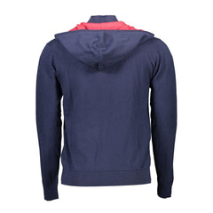U.S. POLO ASSN. Blaue Baumwoll-Herrenstrickjacke