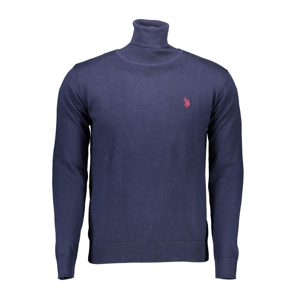 U.S. POLO ASSN. Blauer Herrenpullover aus Baumwolle