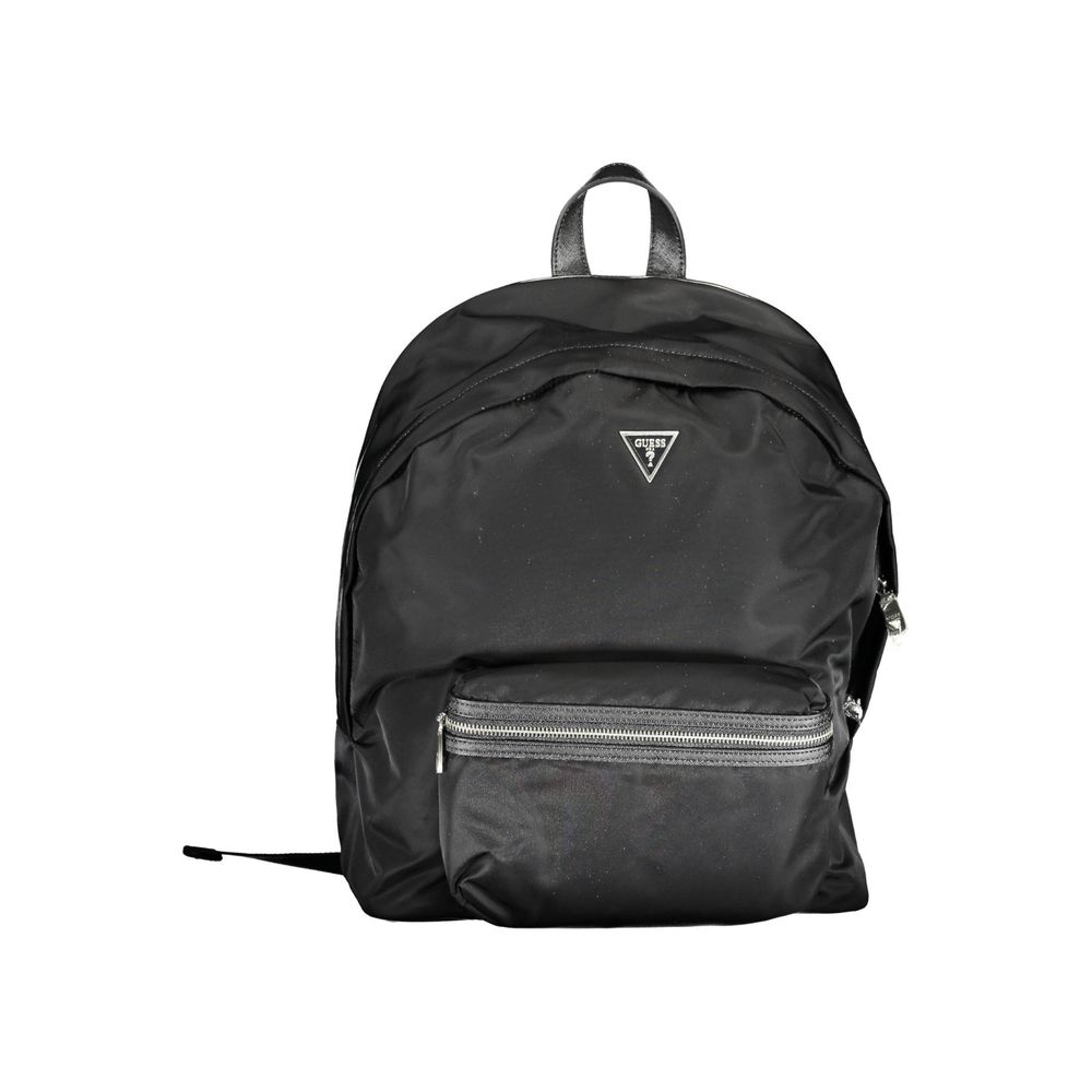 Guess Jeans Nero Nylon Herren Rucksack