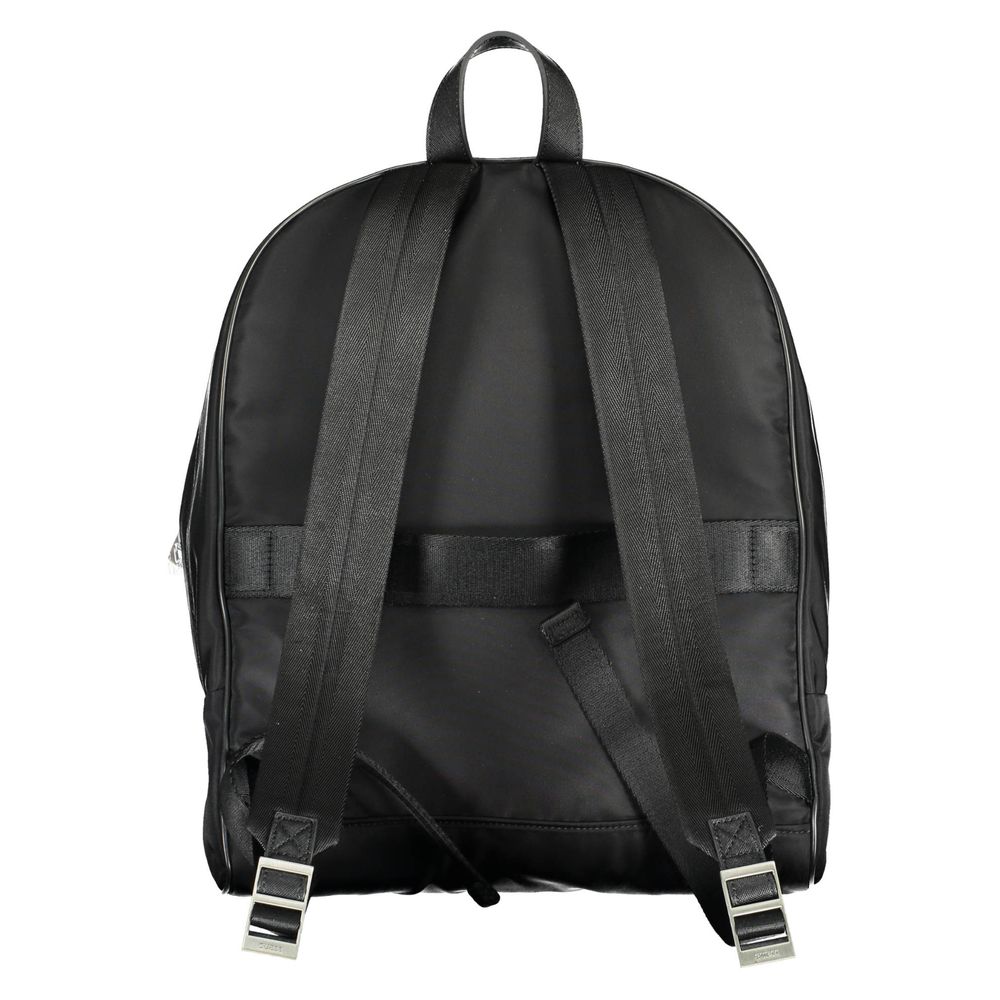 Guess Jeans Nero Nylon Herren Rucksack