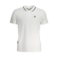 Fila Wit Katoenen Heren Poloshirt