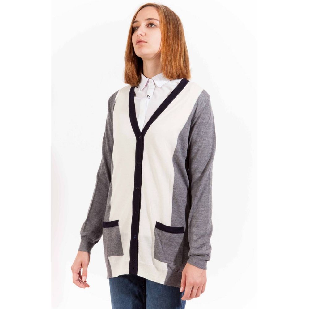 Gant Grigio Damen-Strickjacke aus Wolle