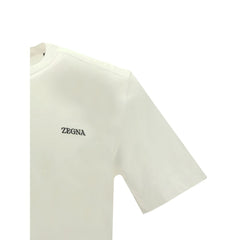 ZEGNA Wit Katoenen T-Shirt