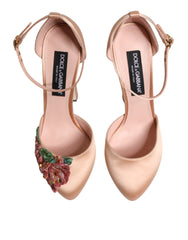 Dolce & Gabbana Pink Blockabsatz Riemchensandalen Schuhe