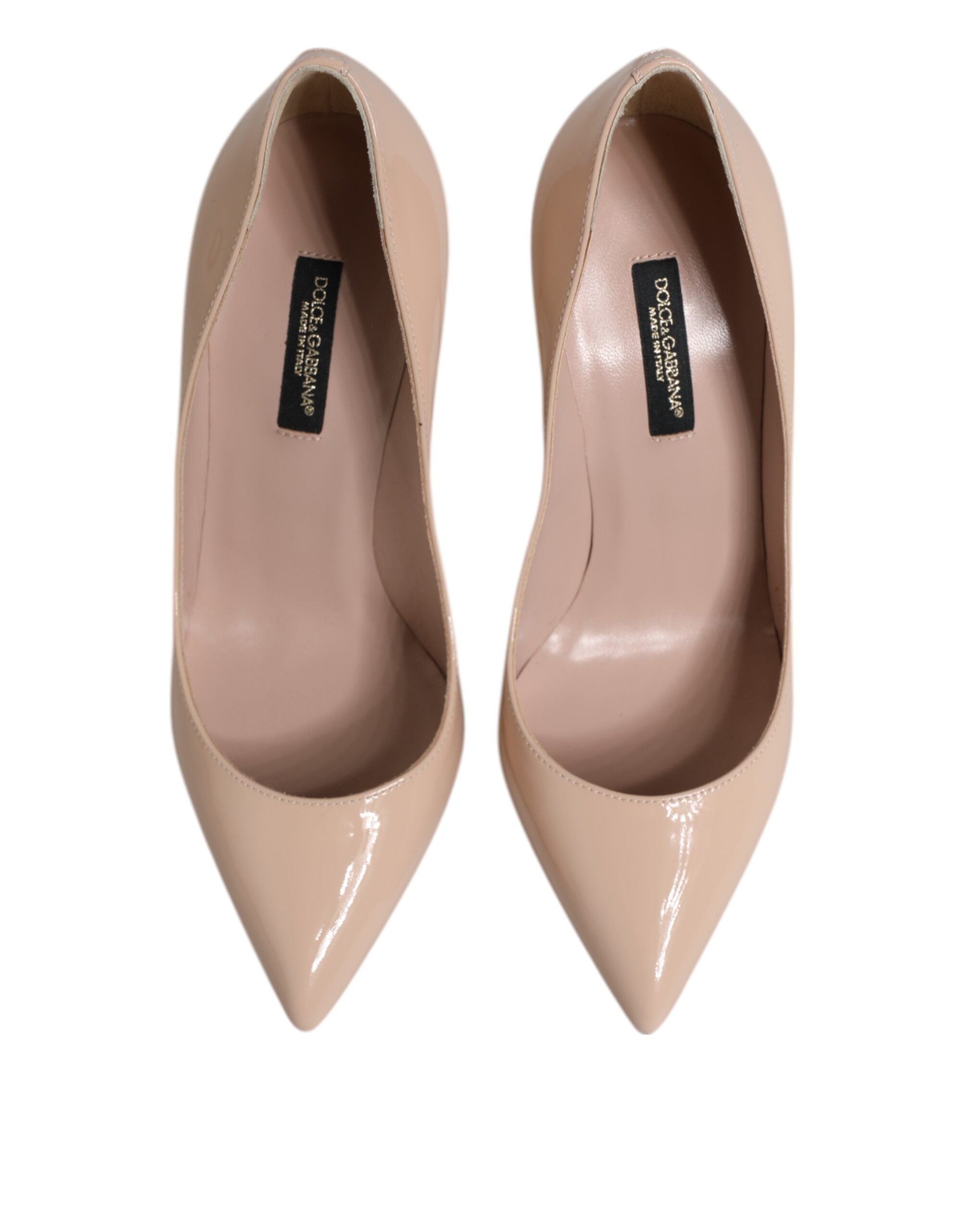 Dolce & Gabbana Beige Lackleder Pumps mit Stilettoabsatz