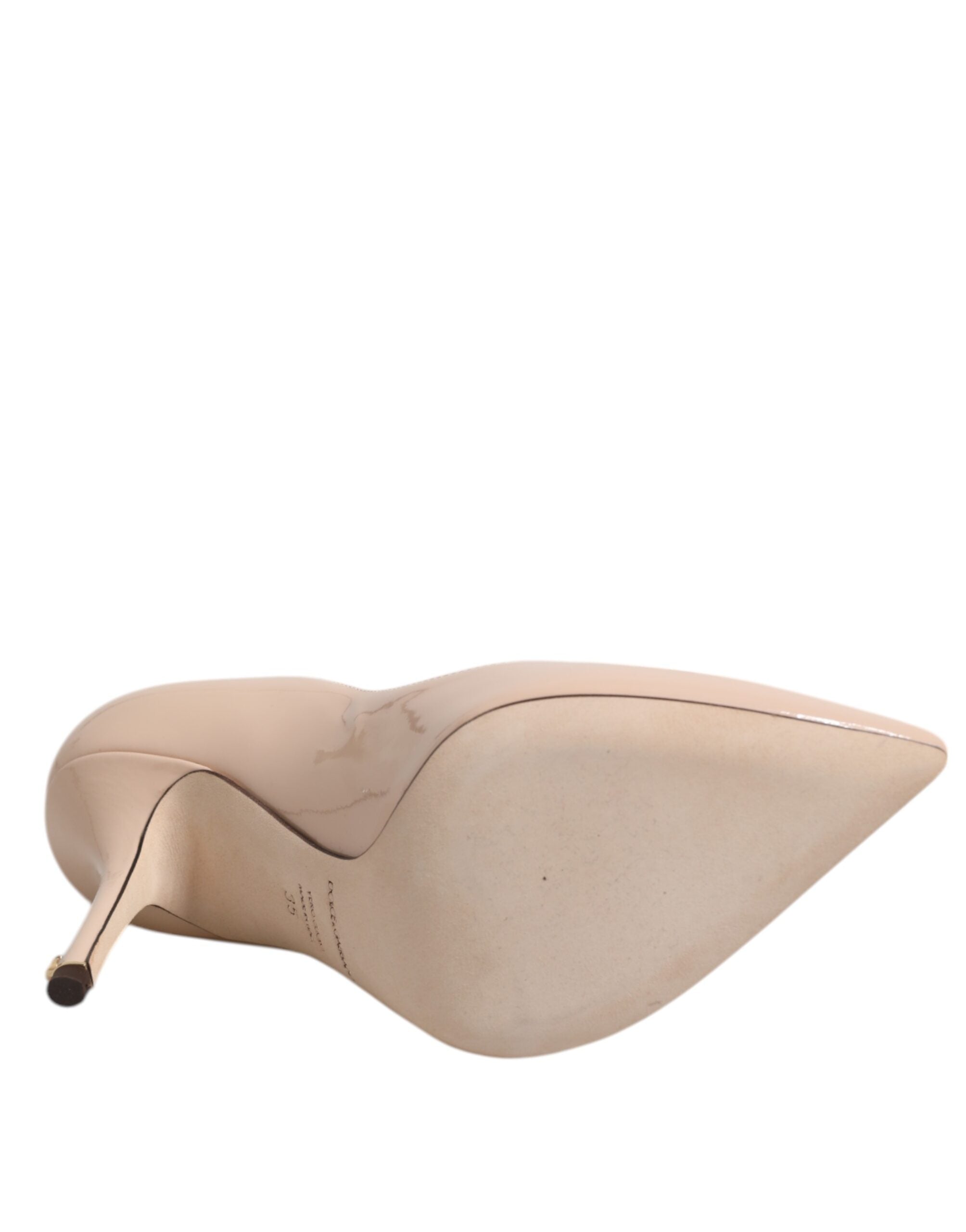 Dolce & Gabbana Beige Lackleder Pumps mit Stilettoabsatz