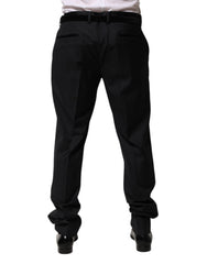 Dolce & Gabbana Schwarze Herren-Anzughose aus Wolle