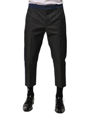 Dolce & Gabbana Grijsblauwe Katoenen 3/4 Chino Cropped Broek