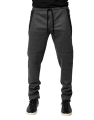 Dolce & Gabbana Grijs Zwart Wolmix Joggingbroek