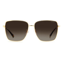 Polaroid Gold Metal Sunglasses