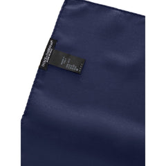 Dolce & Gabbana Blaues Seideneinstecktuch