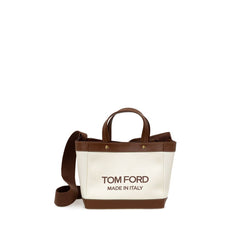 Tom Ford Beige Baumwoll-Einkaufstasche