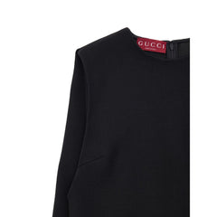 Gucci Zwarte Wollen Casual Jurk