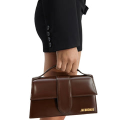 Jacquemus Brown Leather Le Grand Bambino Handbag