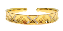 Nialaya CZ Gouden Sterling Zilveren 925 Bangle Armband