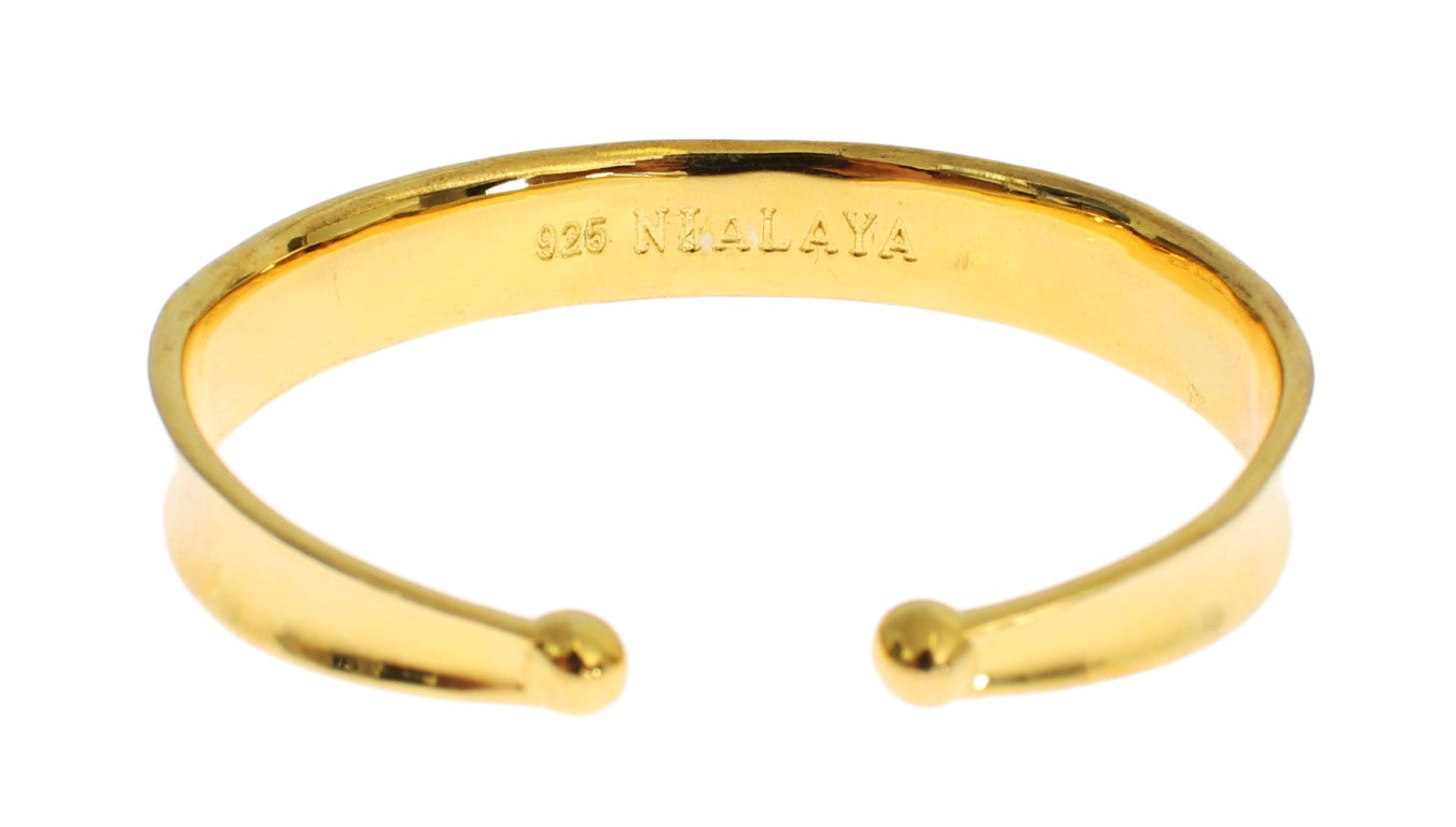 Nialaya CZ Gouden Sterling Zilveren 925 Bangle Armband