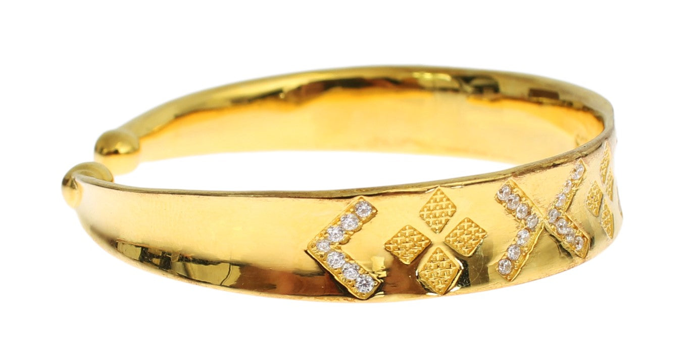 Nialaya CZ Gouden Sterling Zilveren 925 Bangle Armband