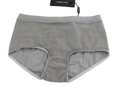 Dolce & Gabbana Underwear Silber mit Netz Seidenhöschen